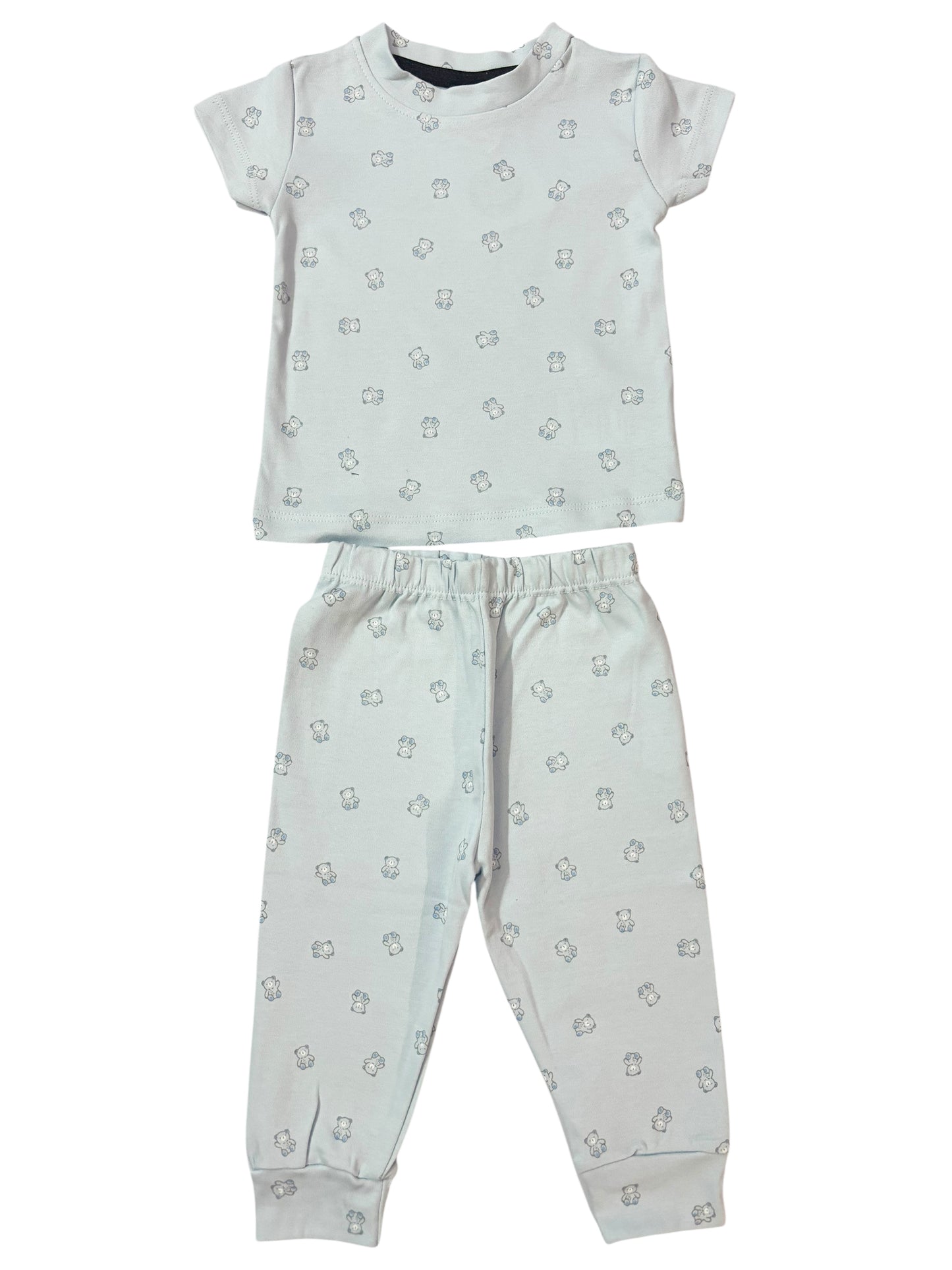 Unisex Cotton Night Suite - Blue Bear