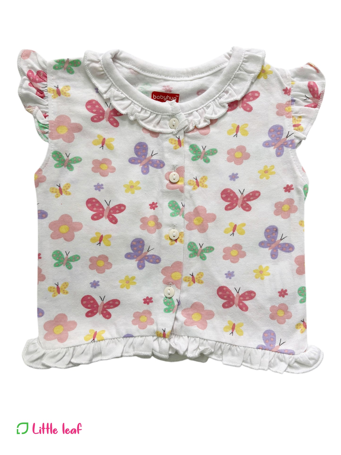 White Sleeveless Frill frocks