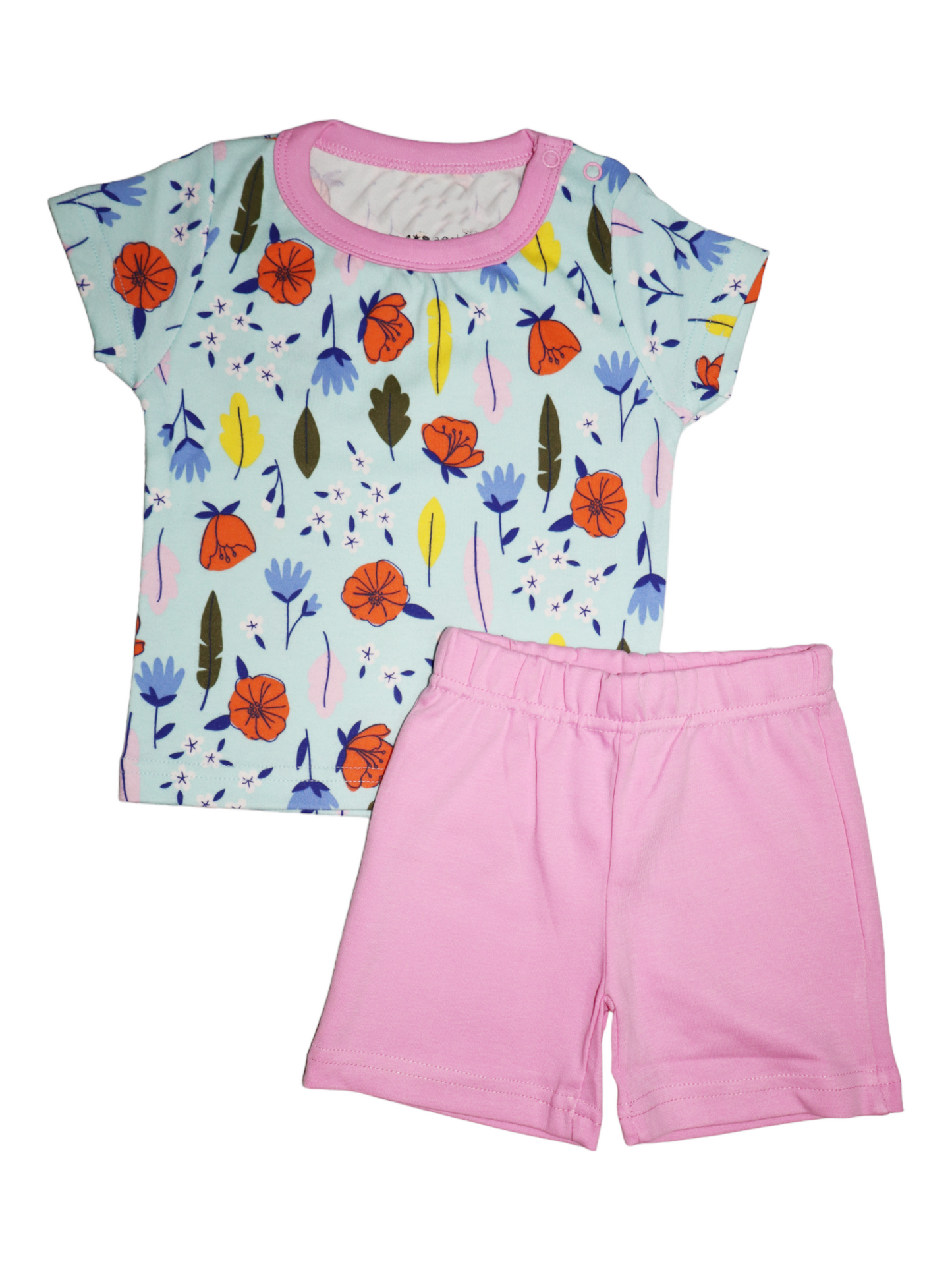 Light Blue Shorts Set