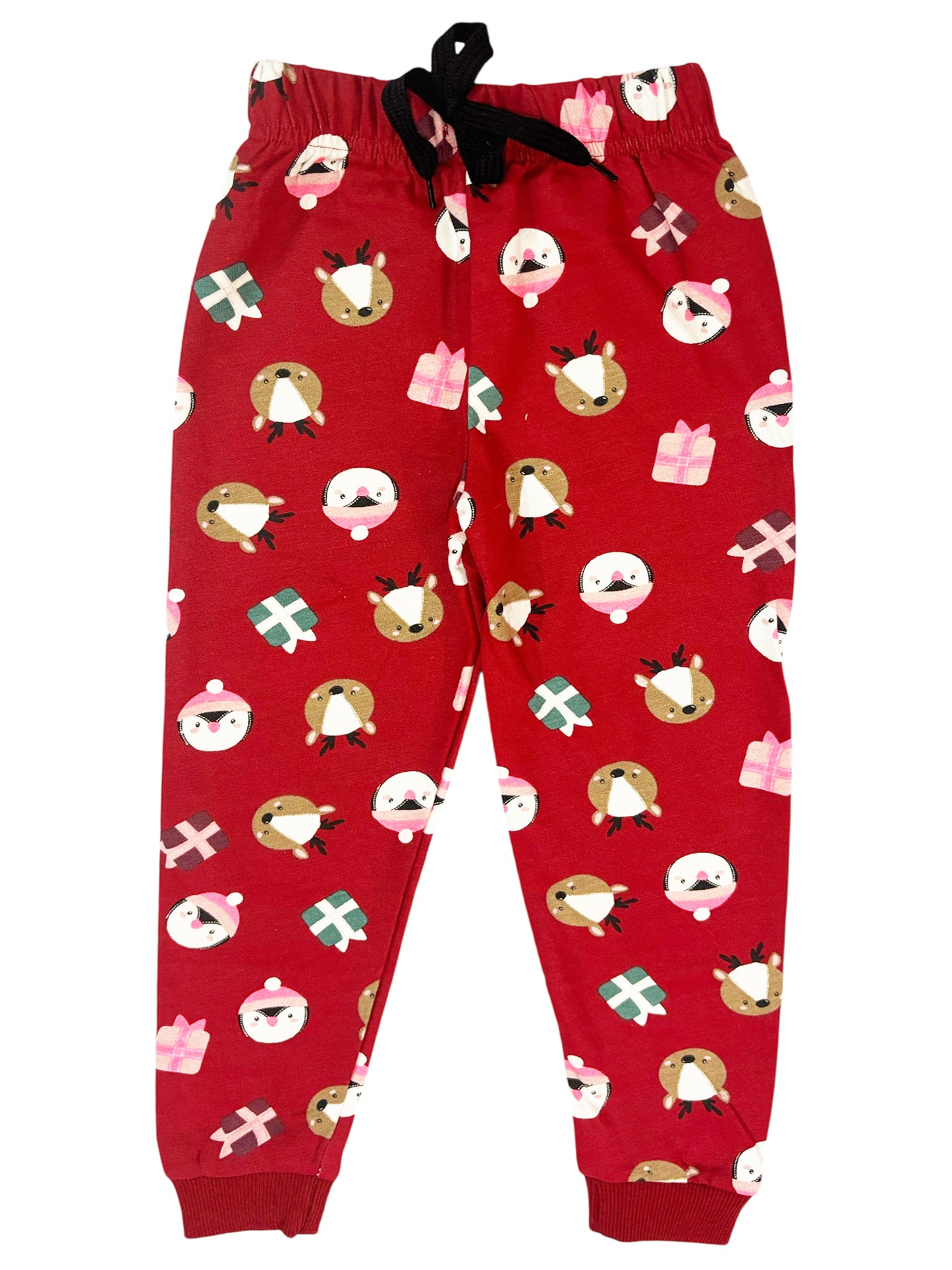 Cotton Jogger Set Red Cat