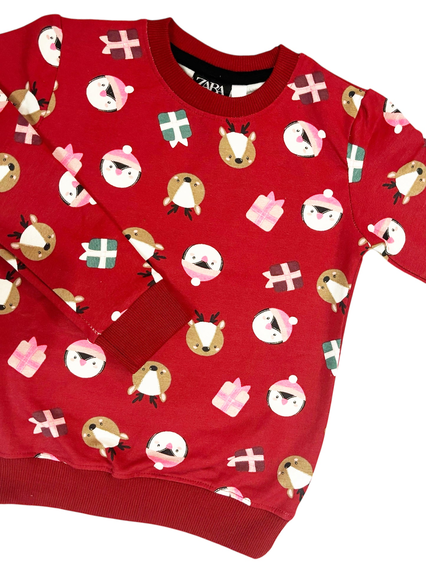 Cotton Jogger Set Red Cat