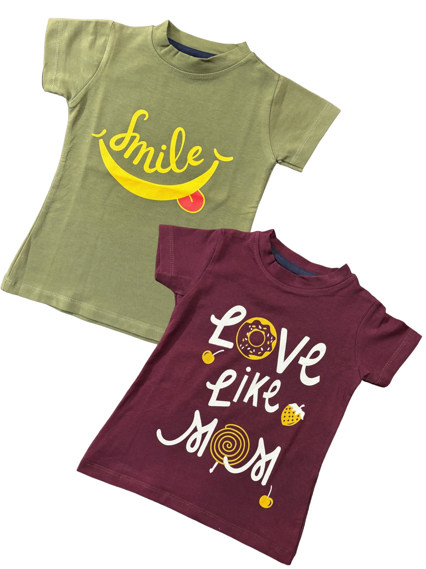 Girls Munch Top Cotton Tshirt - Combo 1 -  Pack of 2