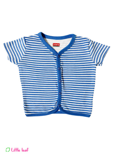 Blue Red Cotton Jabla Half Sleeve Combo Pack of 2