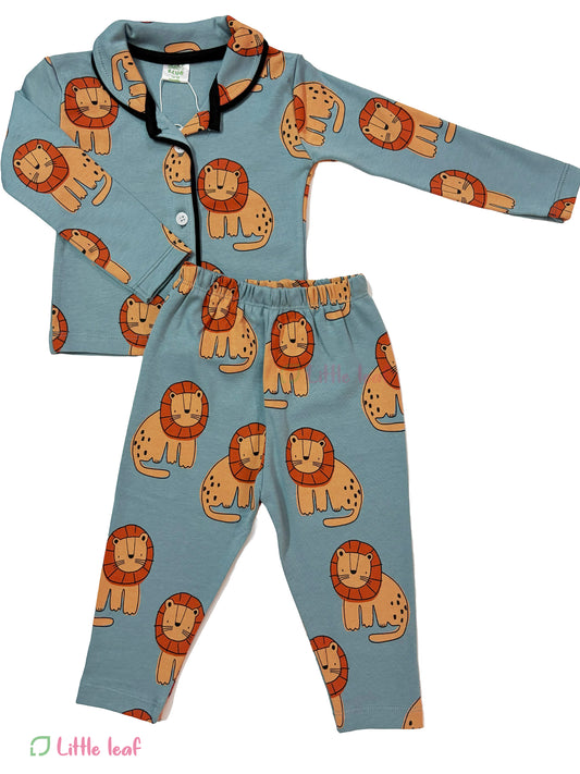 Teal Lion NightSuit