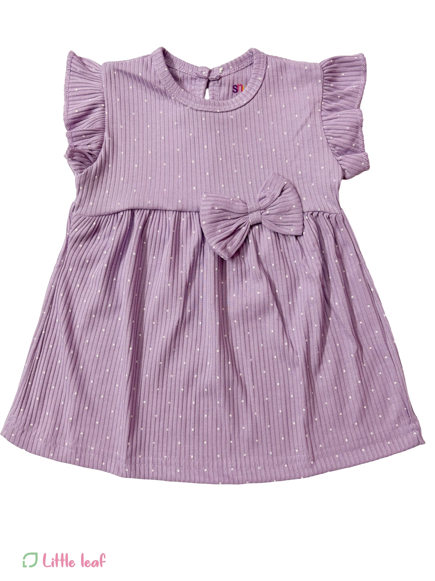 Lavendar Polka Cotton Frocks