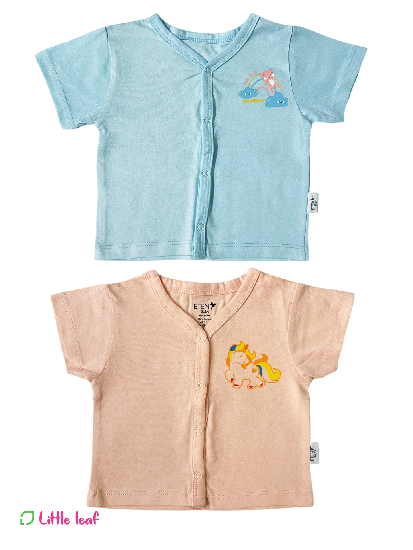 Blue Sandal  Cotton Jabla Half Sleeve Combo Pack of 2