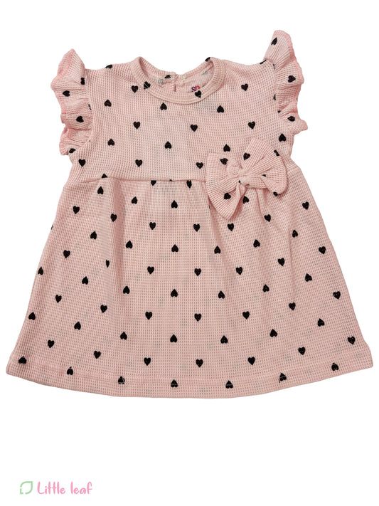 Pink Hearts Cotton Frocks