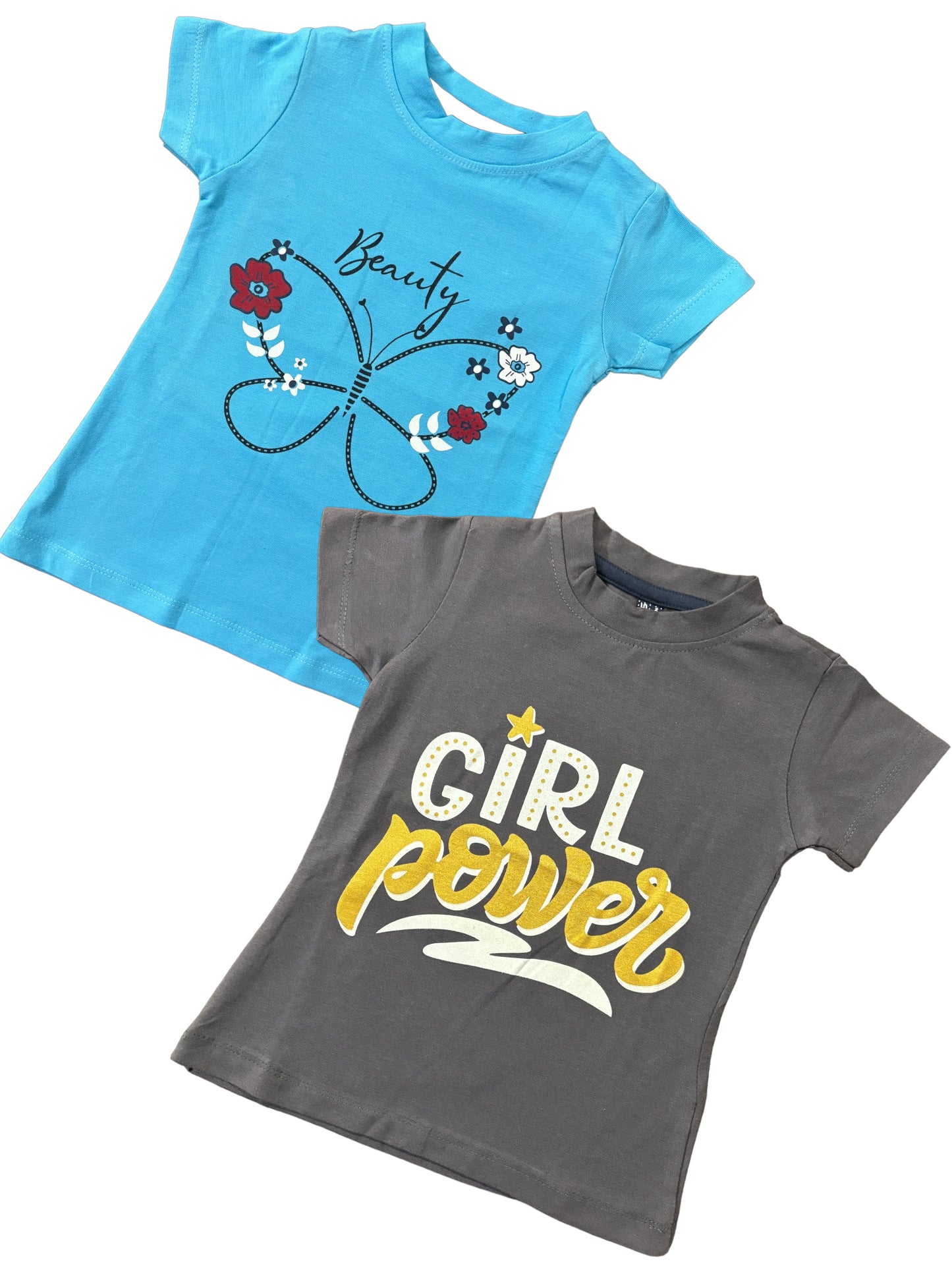 Girls Munch Top Cotton Tshirt -Combo 3- Pack of 2