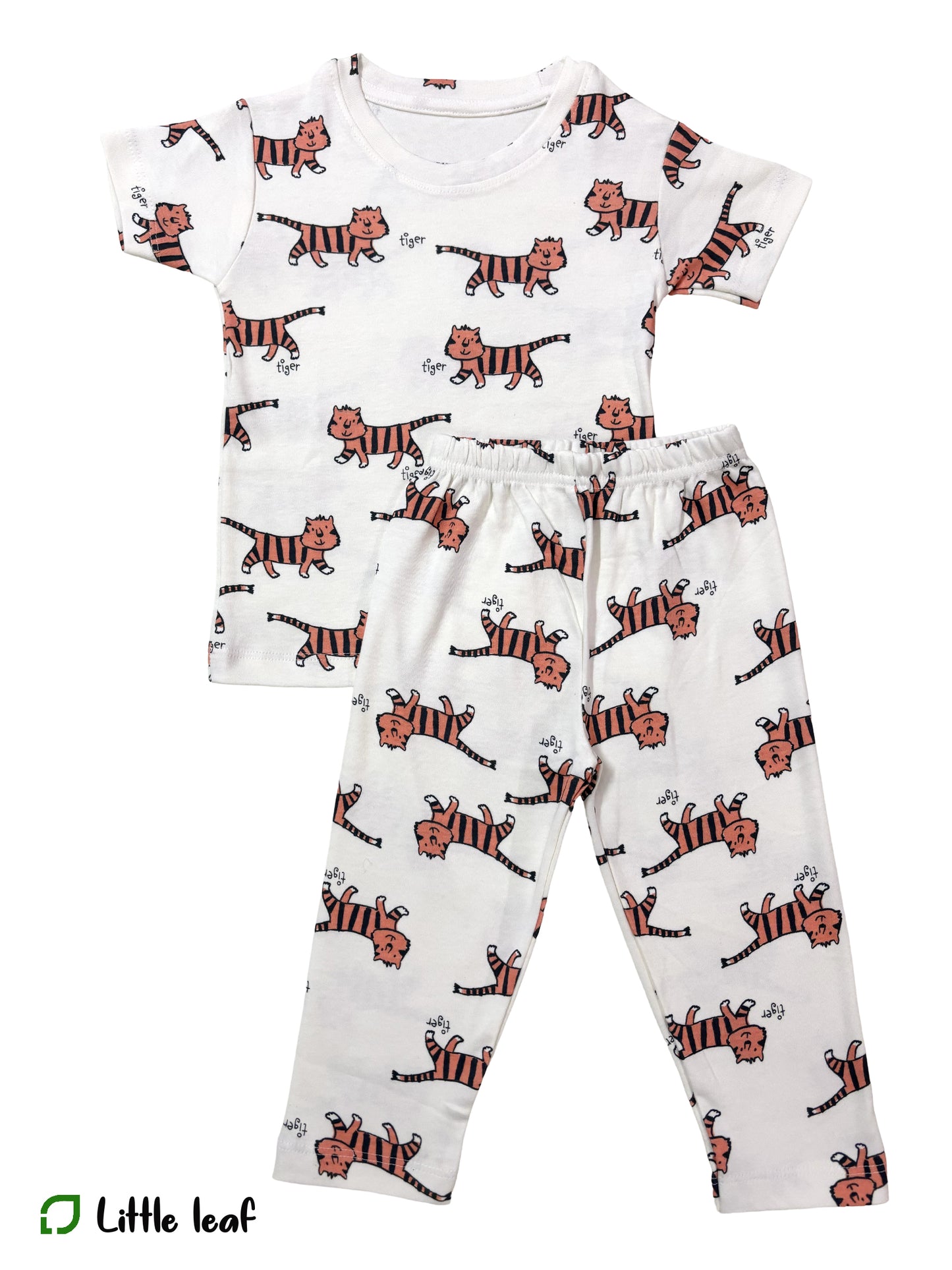 Boys Pant Sets- White Tiger