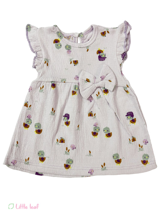 Light Lavendar Duck Cotton Frocks