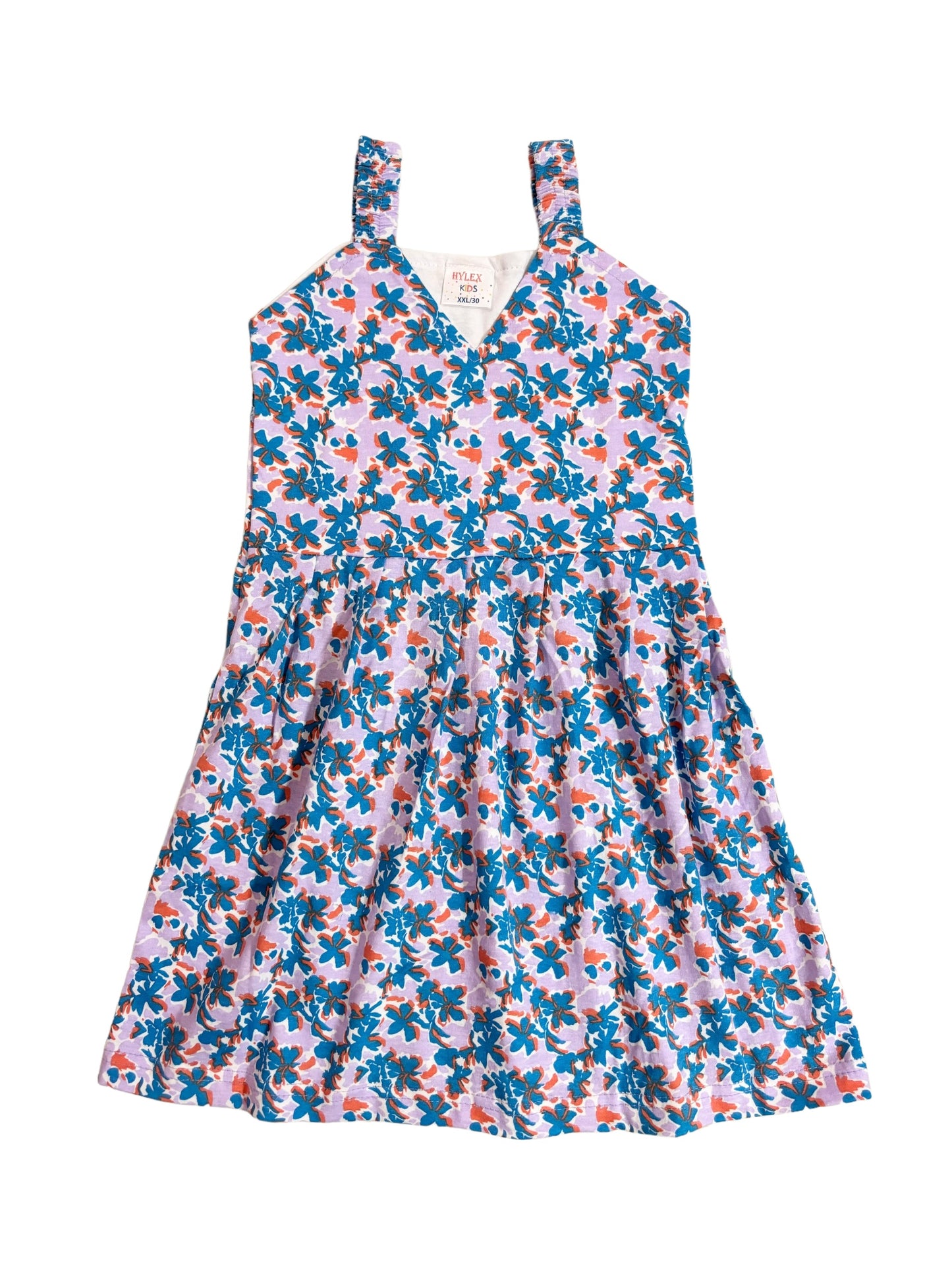 Cotton Belt Frocks - Violet Blue floral