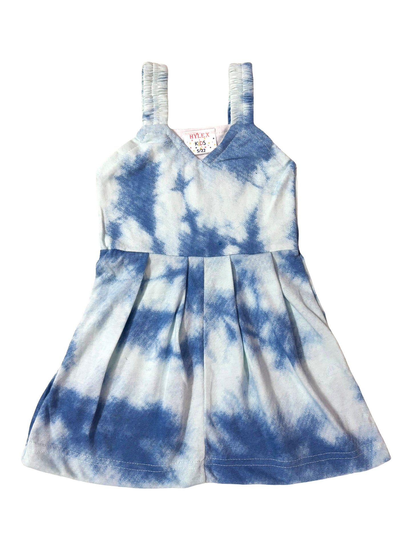 Cotton Belt Frocks - Blue Tie Dye