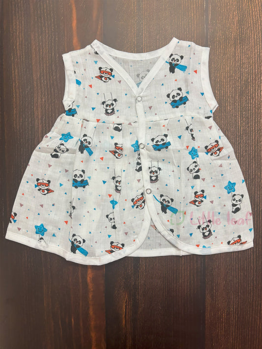 Muslin Chest Cut  Panda Frocks