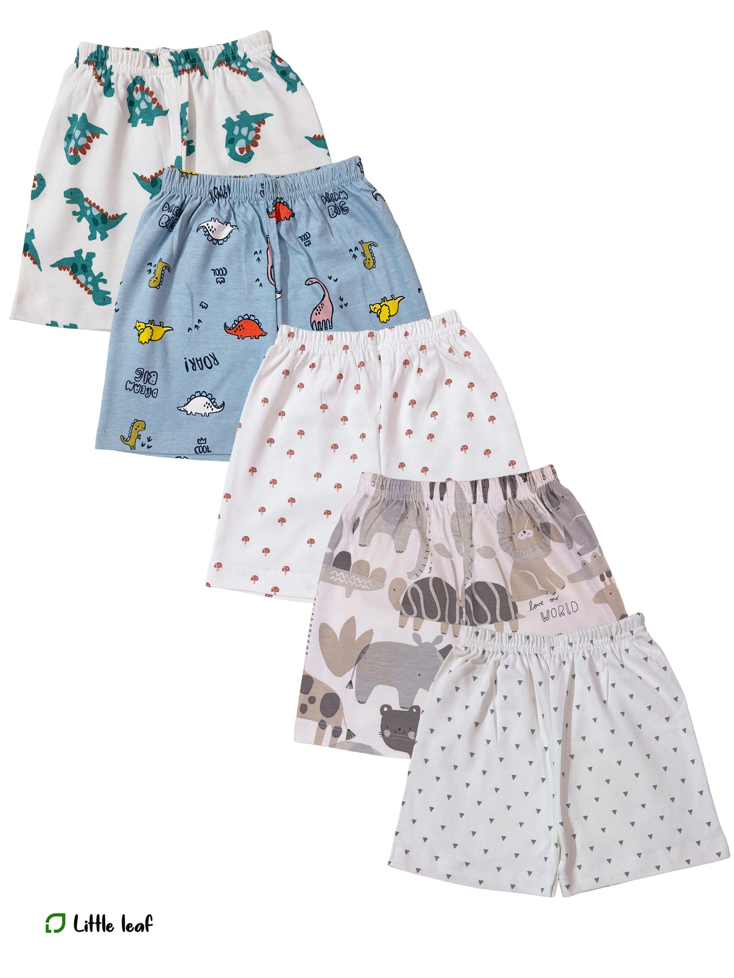 2-3 Y - Kids shorts Set - Pack of 5