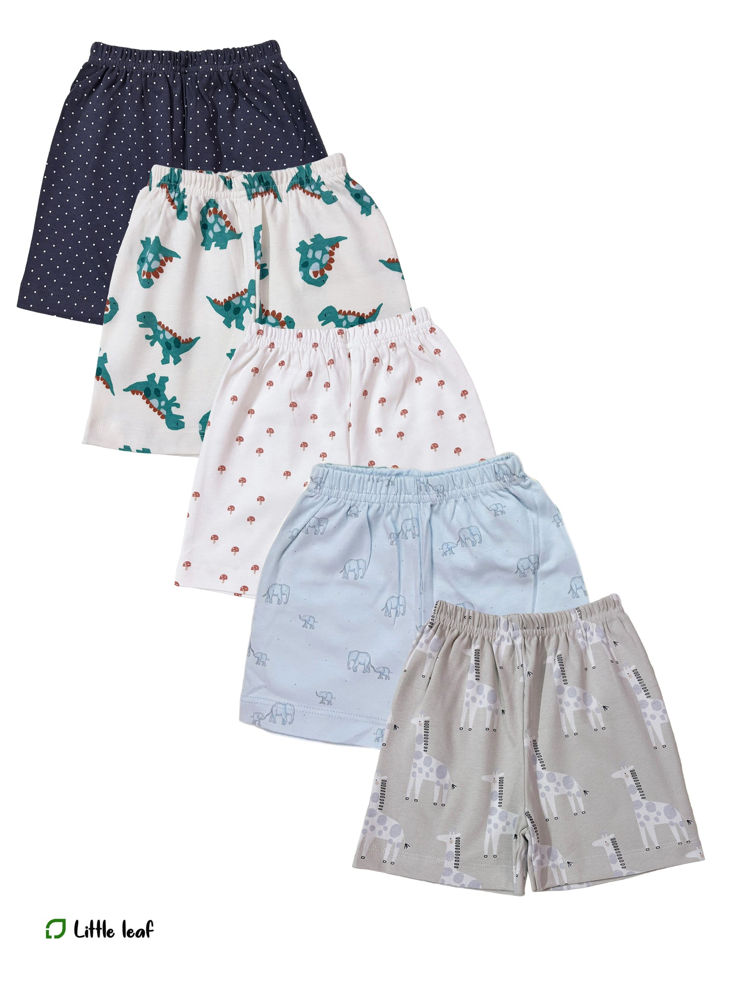 2-3 Y - Kids shorts Set - Pack of 5