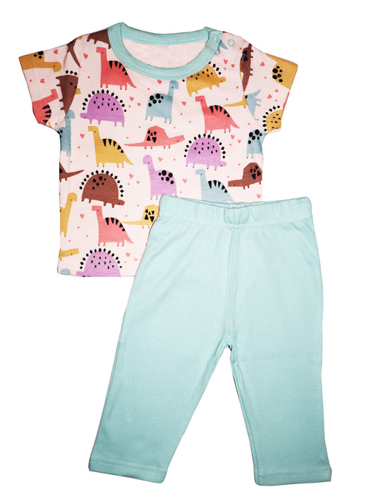 Light Pink Dino Giraffee Pant sets