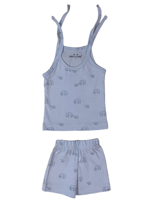 Light blue elephant jabla set