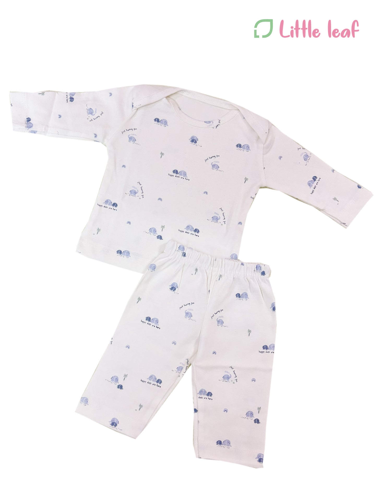 Envelope FS Cotton White Small Elephants Sets