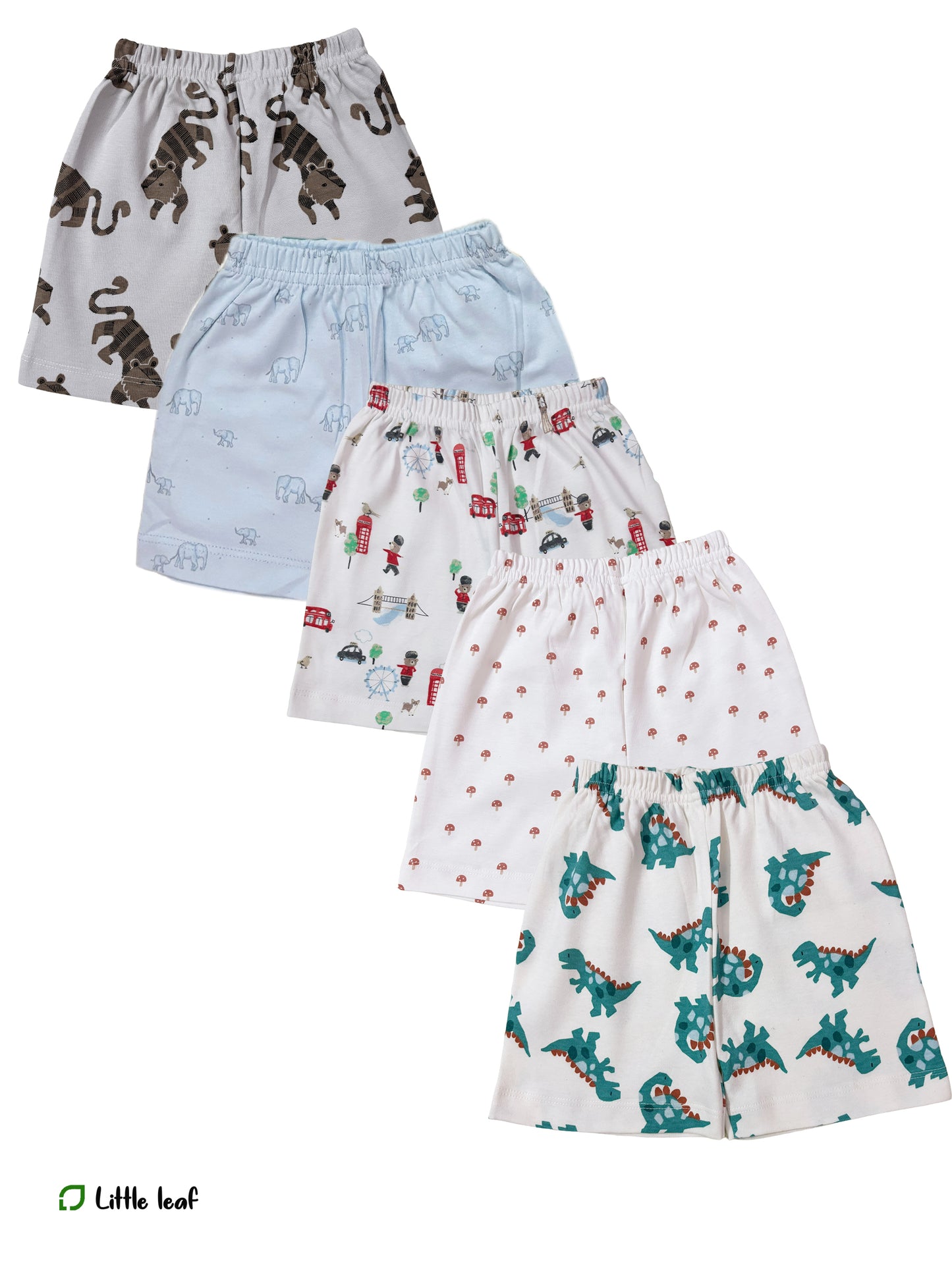 3-4 Y  - Kids shorts Set - Pack of 5