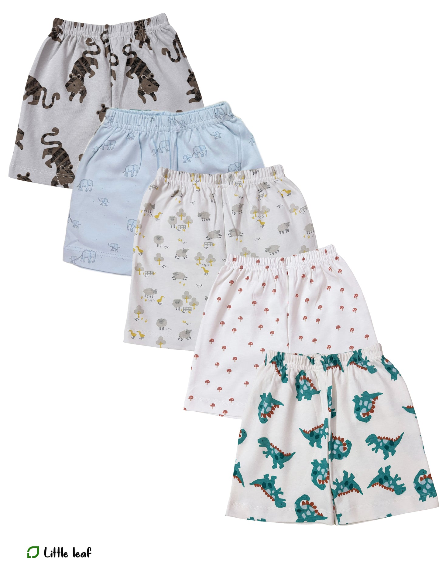 3-4 Y  - Kids shorts Set - Pack of 5