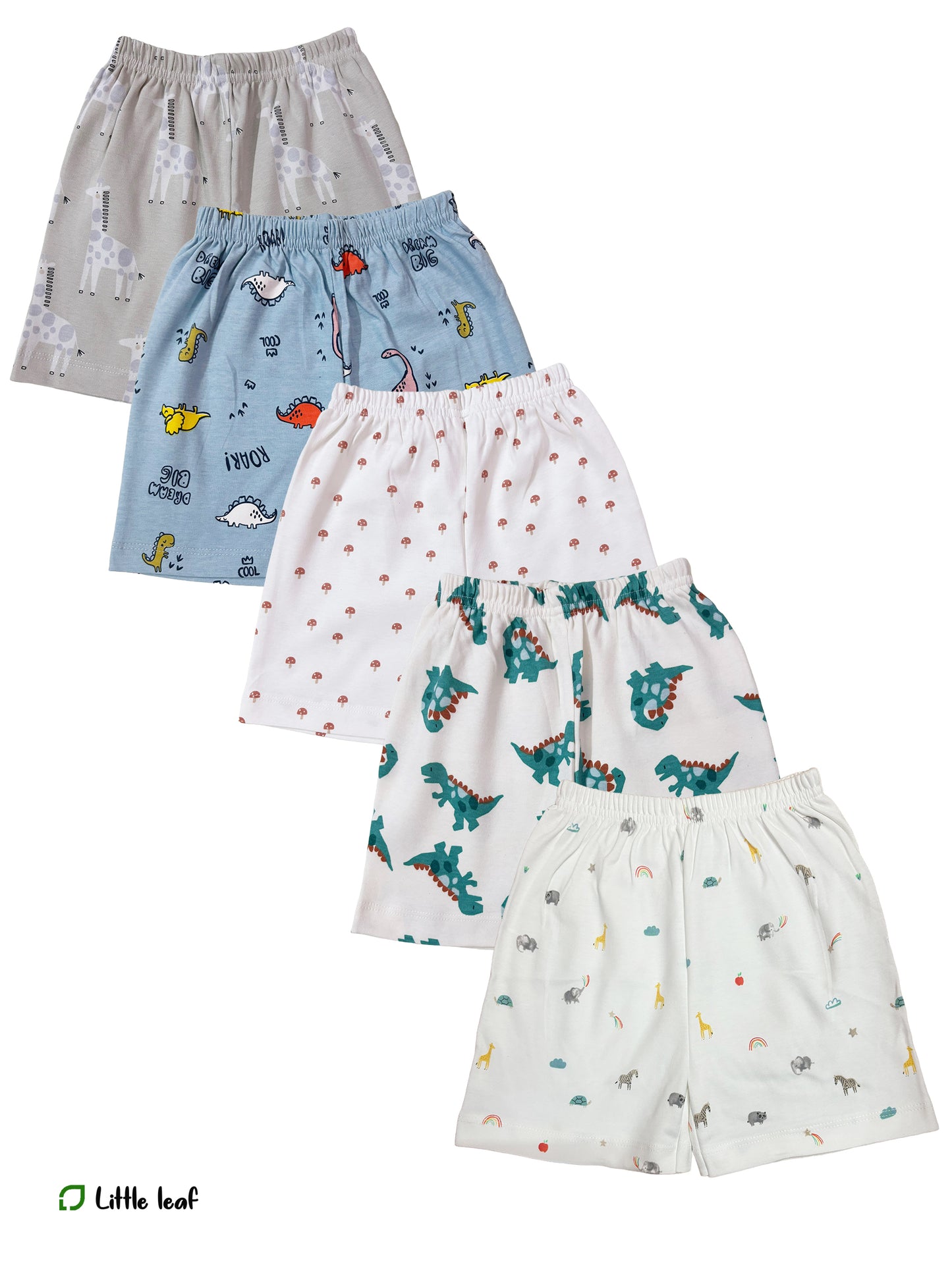 5-6 Y  - Kids shorts Set - Pack of 5