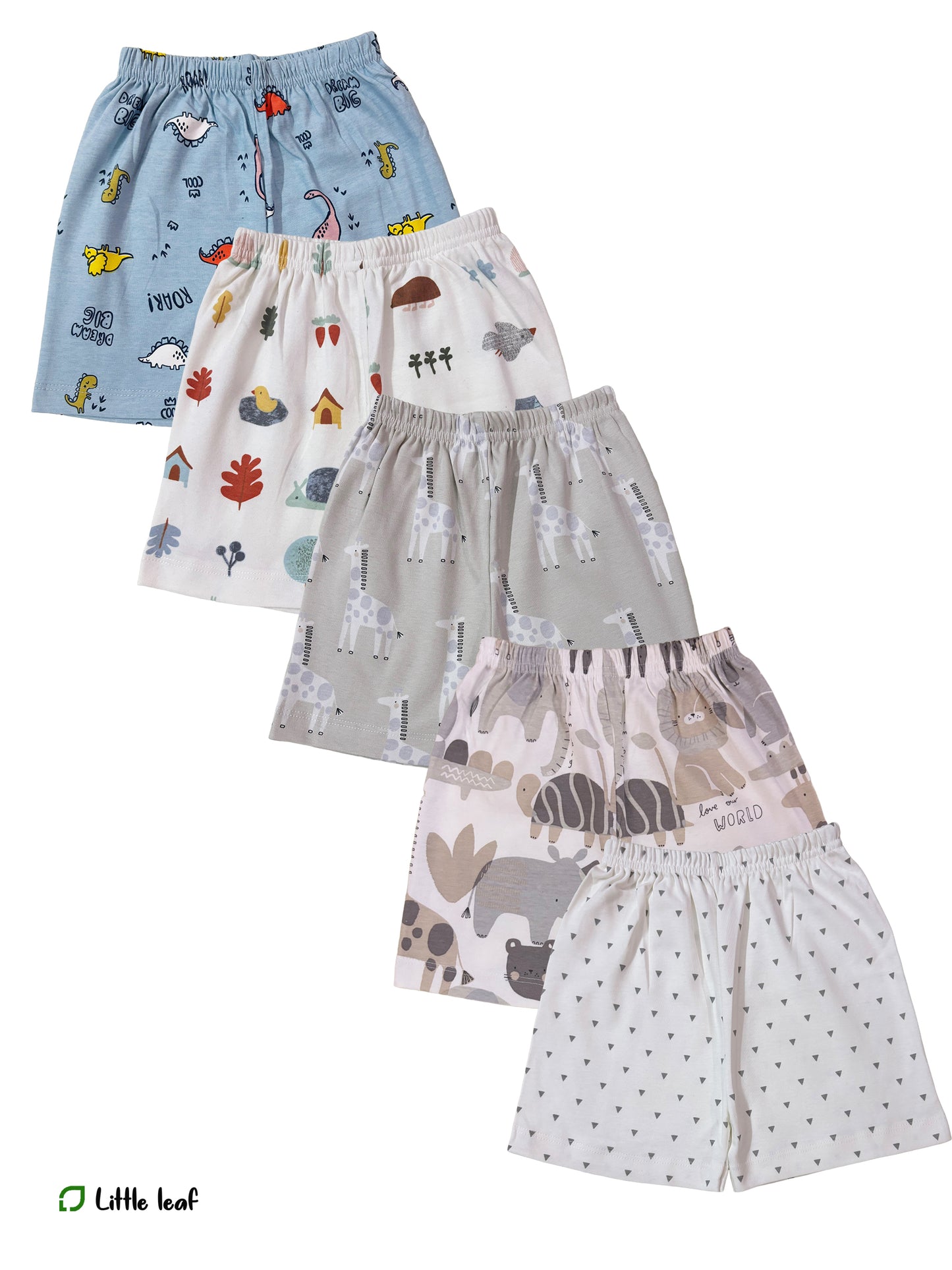 3-4 Y  - Kids shorts Set - Pack of 5