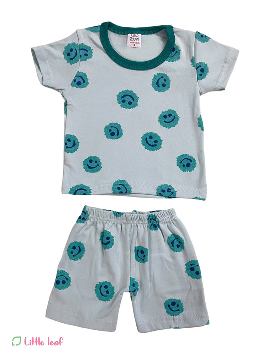 Green Smiley Face HS Cotton Sets