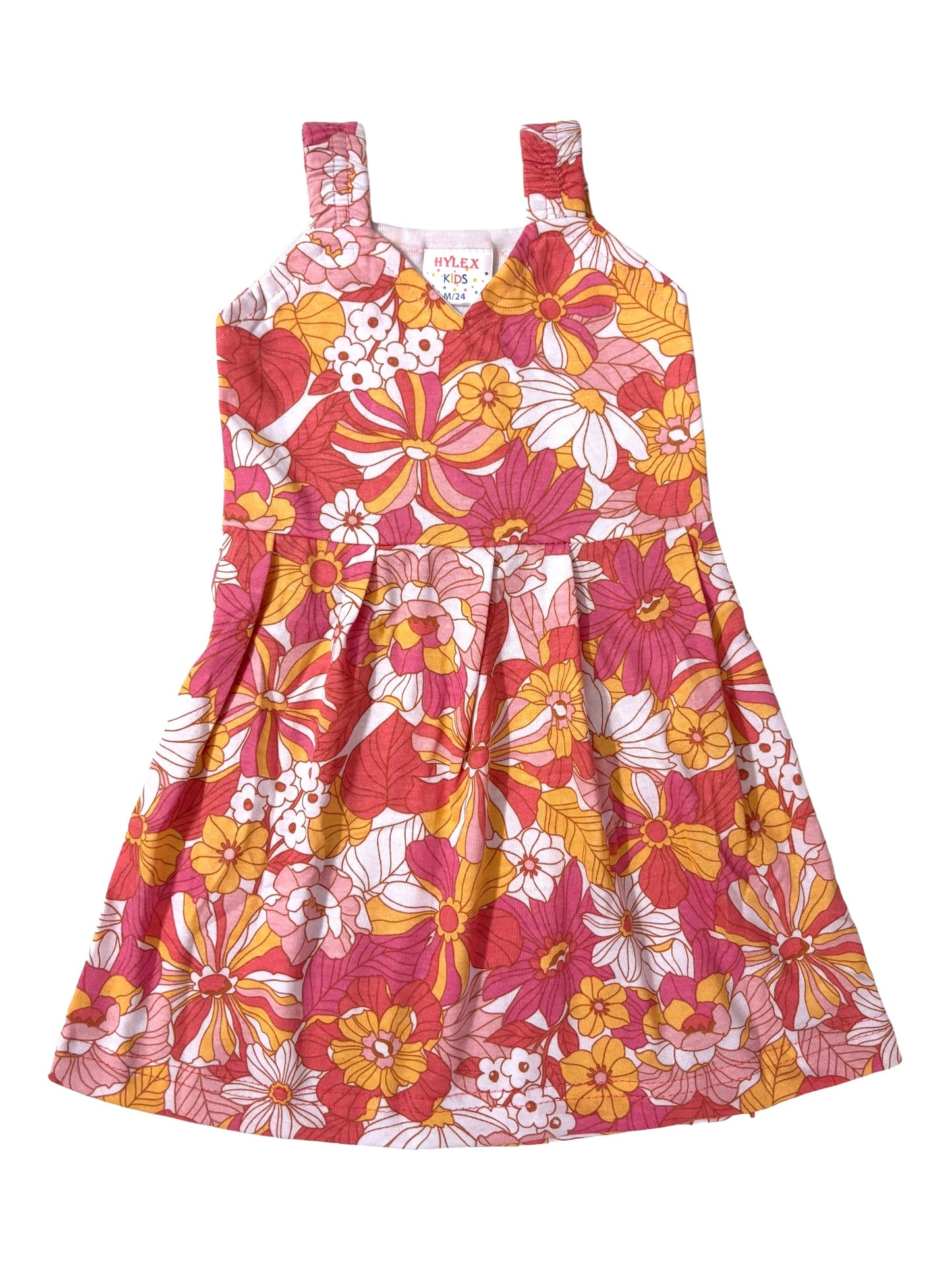 Cotton Belt Frocks - Saffron floral