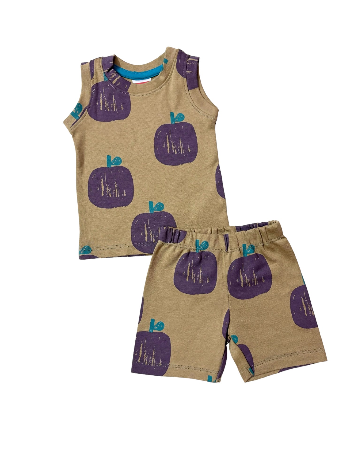 Olive apple unisex sleeveless set