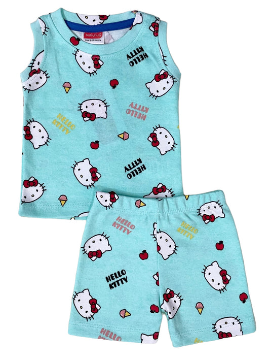 Hello kitty Cotton Sleeveless Set