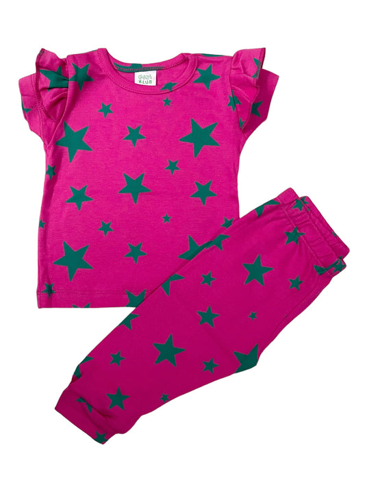 Pink stars girls Co-ord Set