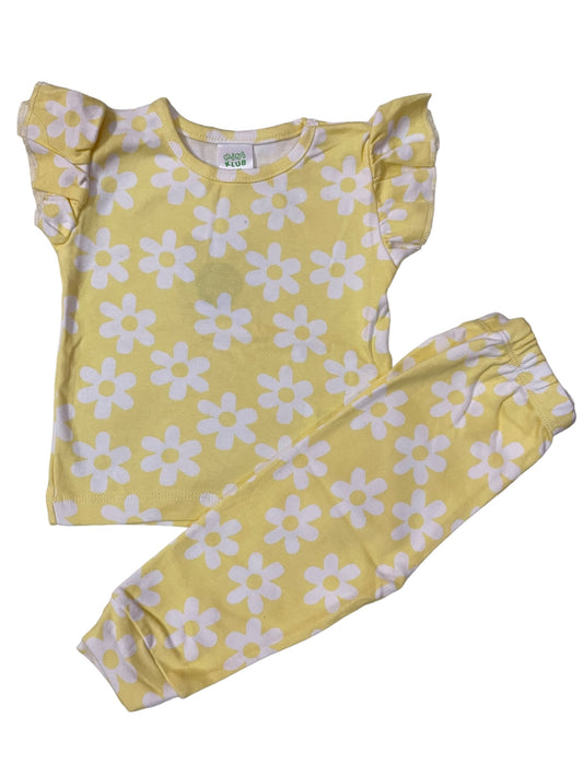 Yellow flowers girls Co-ord Set