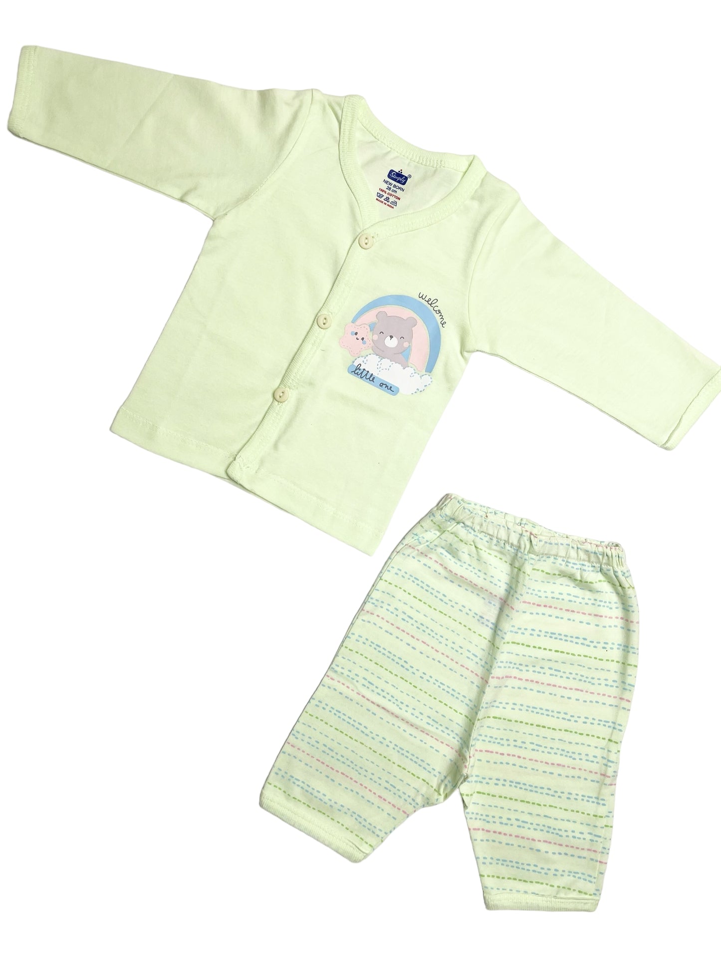 Newborn Full Sleeve Jabla  / Pant Set