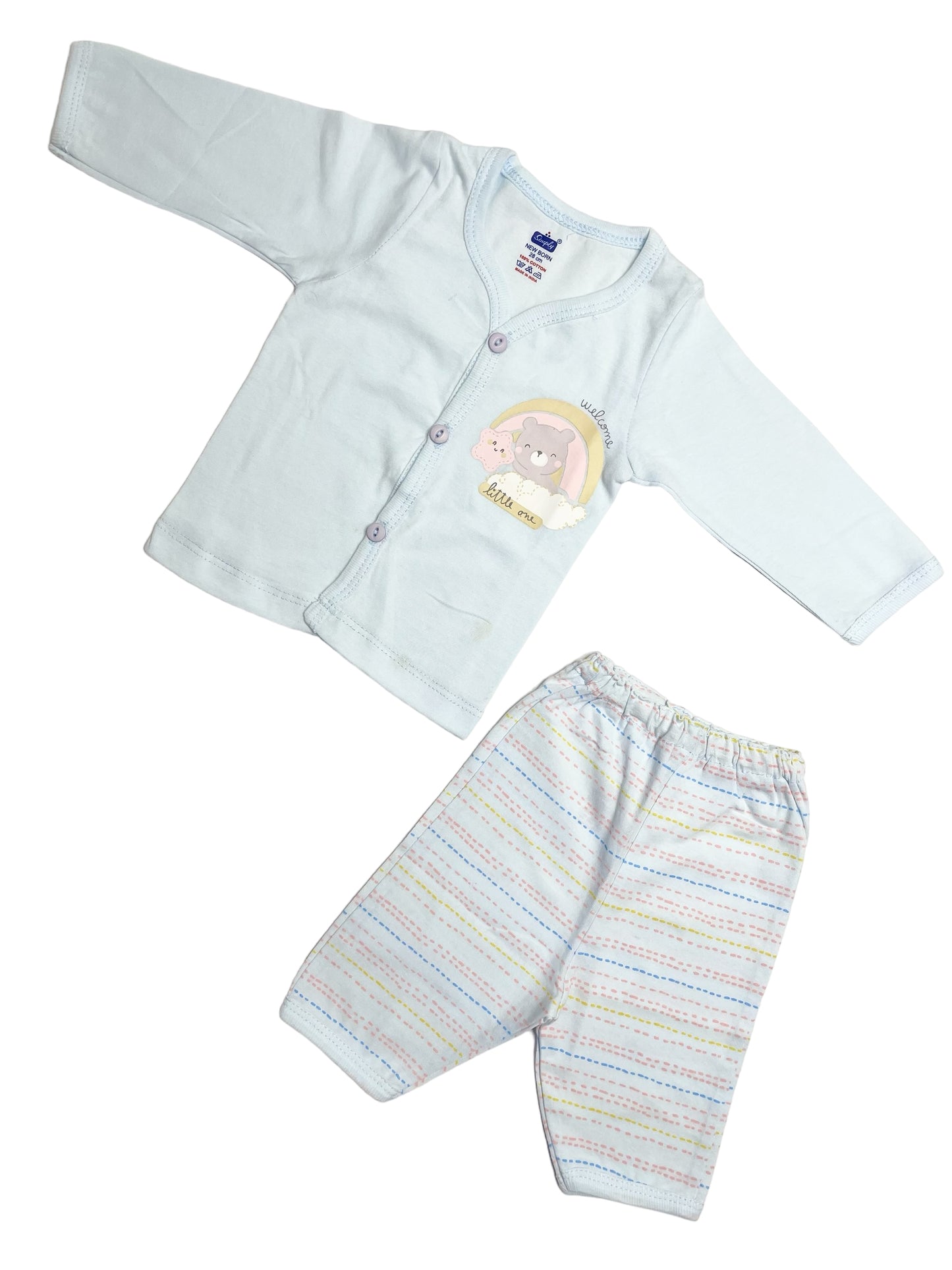 Newborn Full Sleeve Jabla  / Pant Set