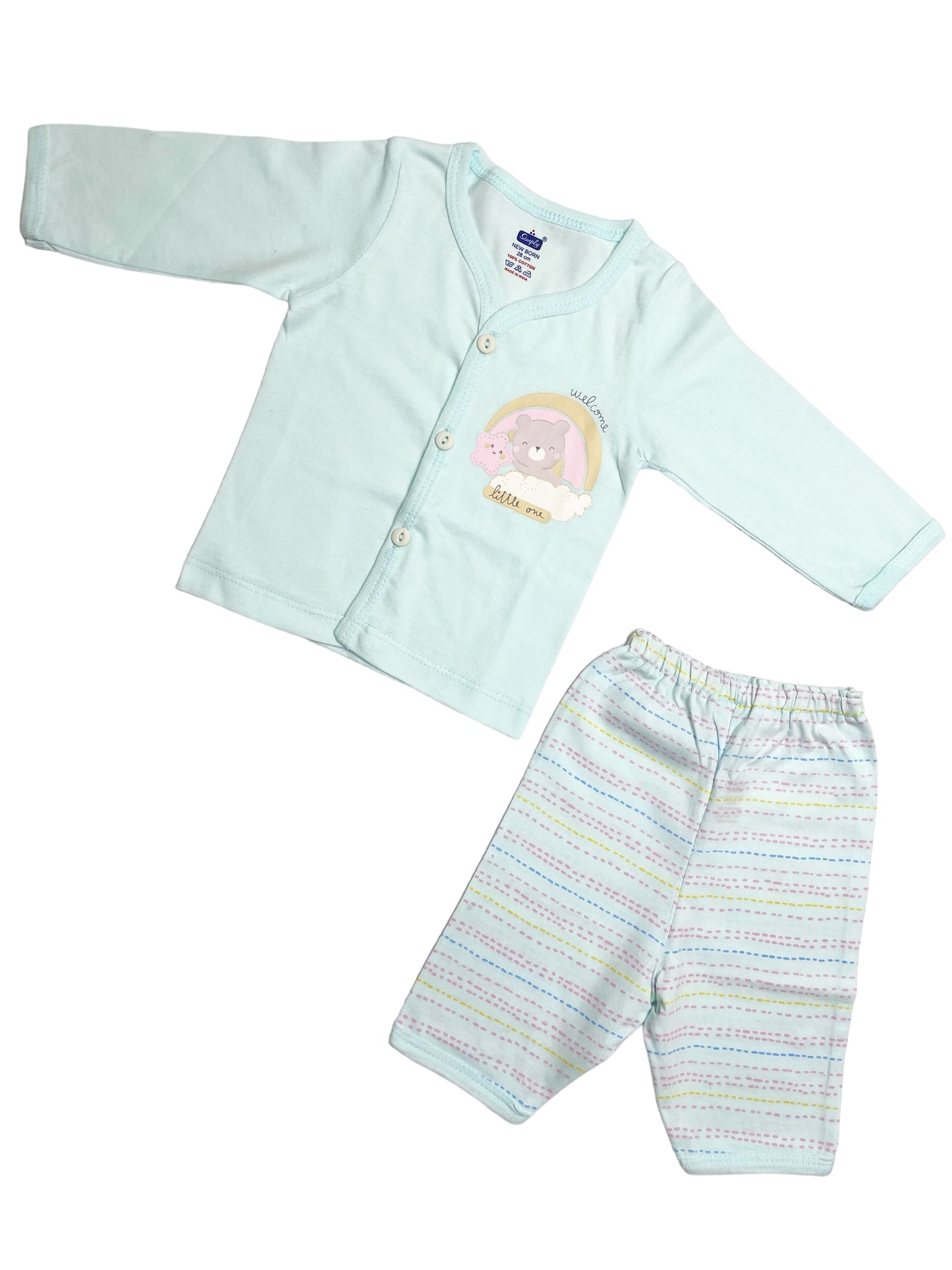 Newborn Full Sleeve Jabla  / Pant Set