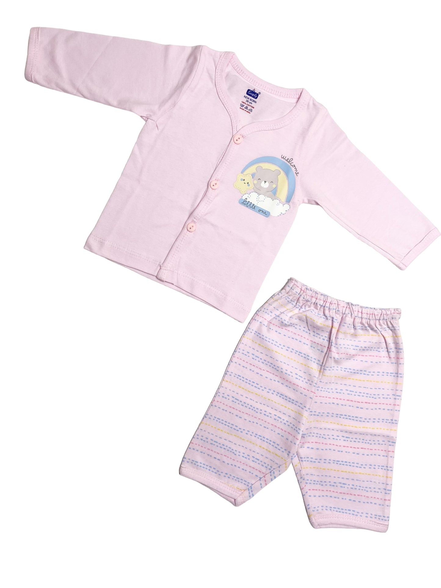 Newborn Full Sleeve Jabla  / Pant Set