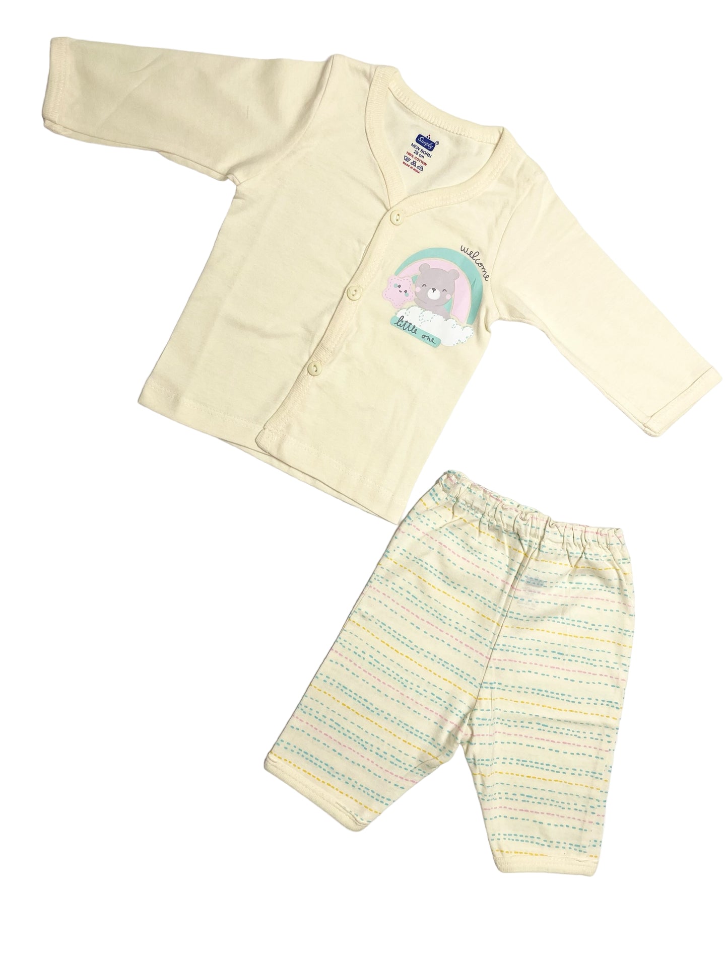 Newborn Full Sleeve Jabla  / Pant Set