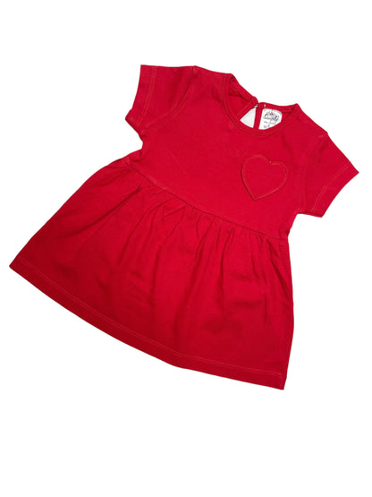 Premium cotton frocks (Red / Pink Combo pack of 2 )