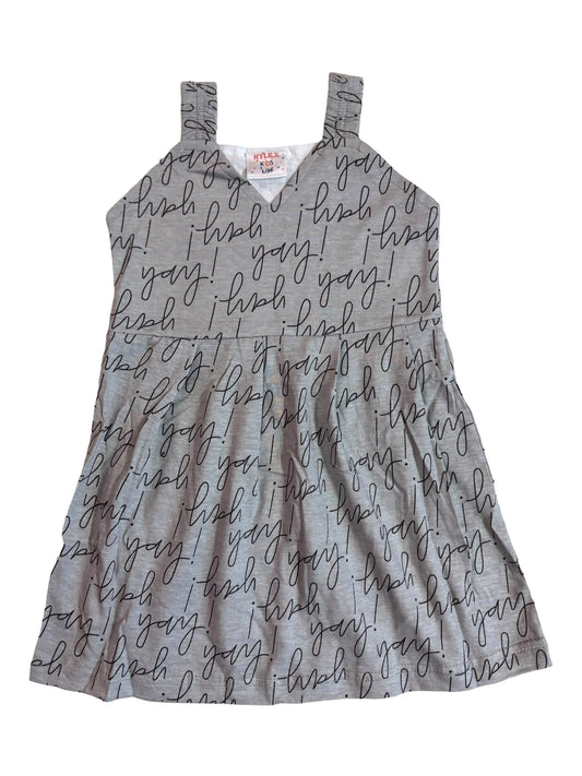 Cotton Belt Frocks - Gray Cursive letters