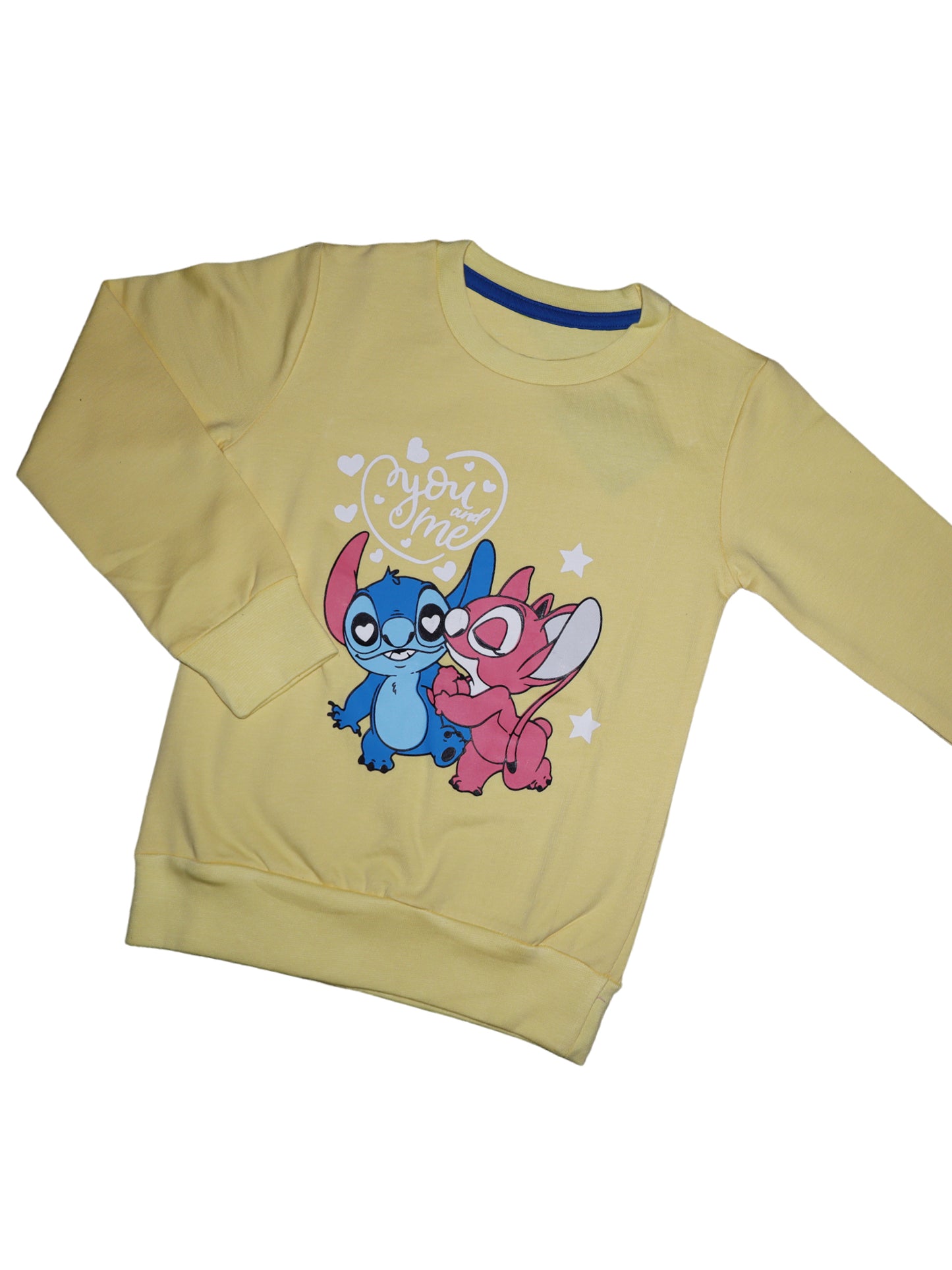 Yellow Tom & Jerry Sweatshirts - Girls