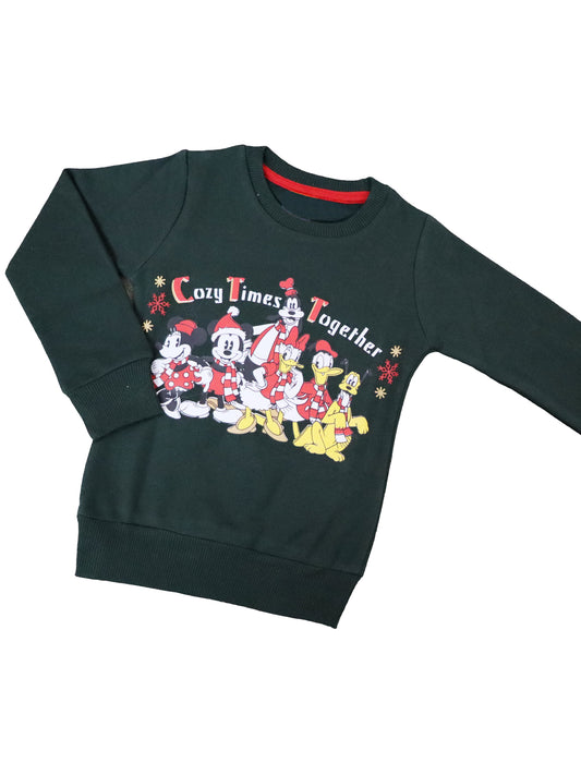 Dark Green Cozy Dreams Sweatshirts - Girls