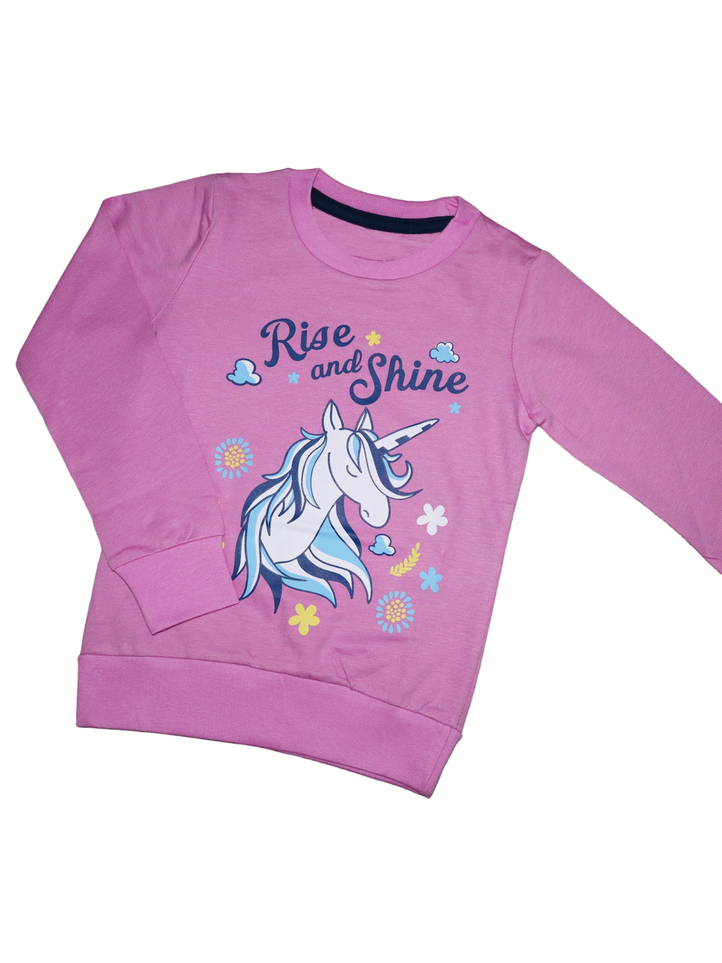 Pink Unicorn Sweatshirts - Girls