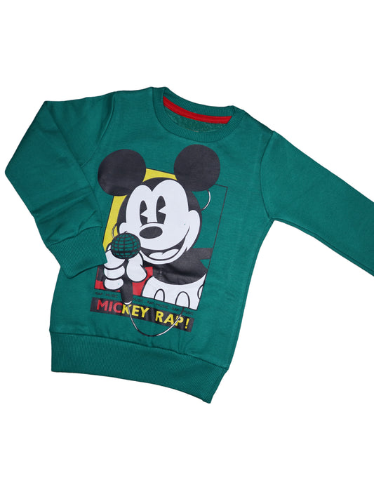 Green Micky Sweatshirts - Girls