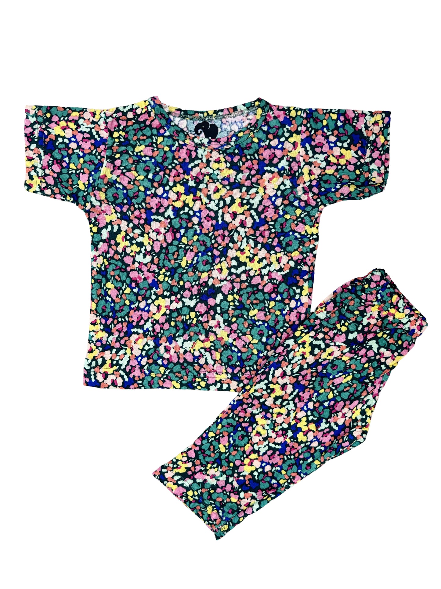 Dark Green Multicolor Floral Co-ord set