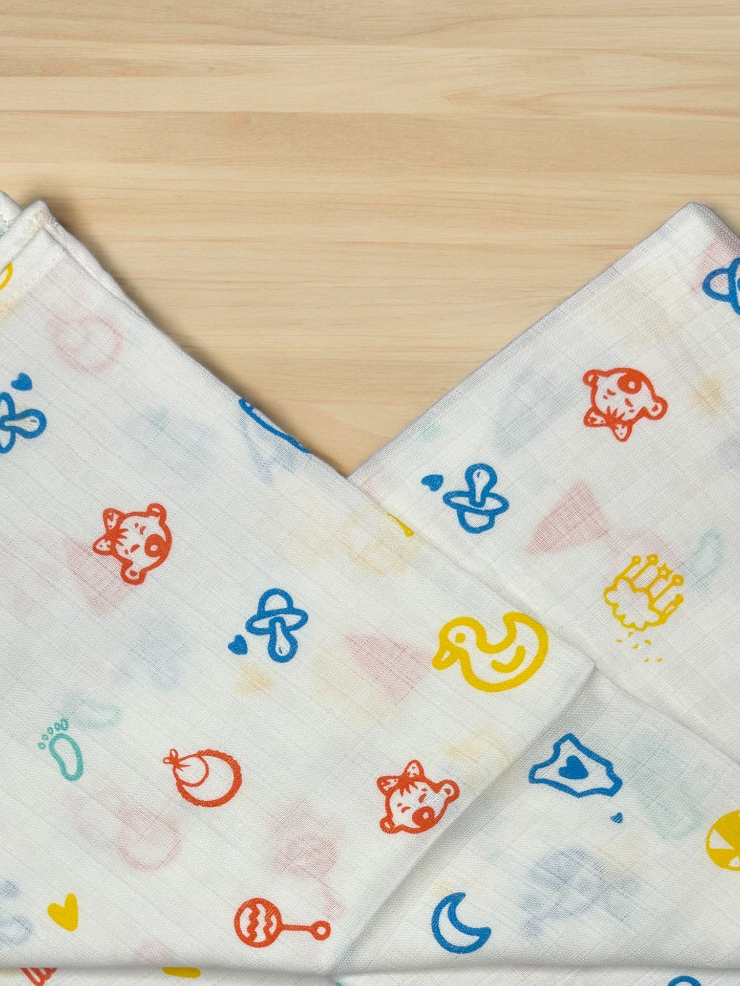 Muslin Swaddle Baby print