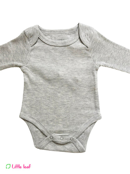 Grey Ribbed onesies