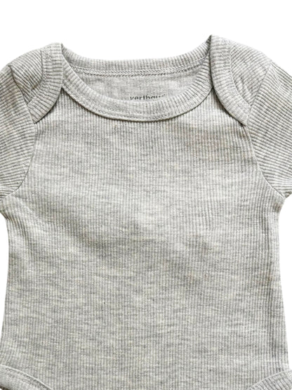 Grey Ribbed onesies