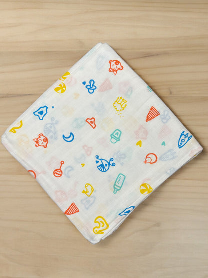 Muslin Swaddle Baby print