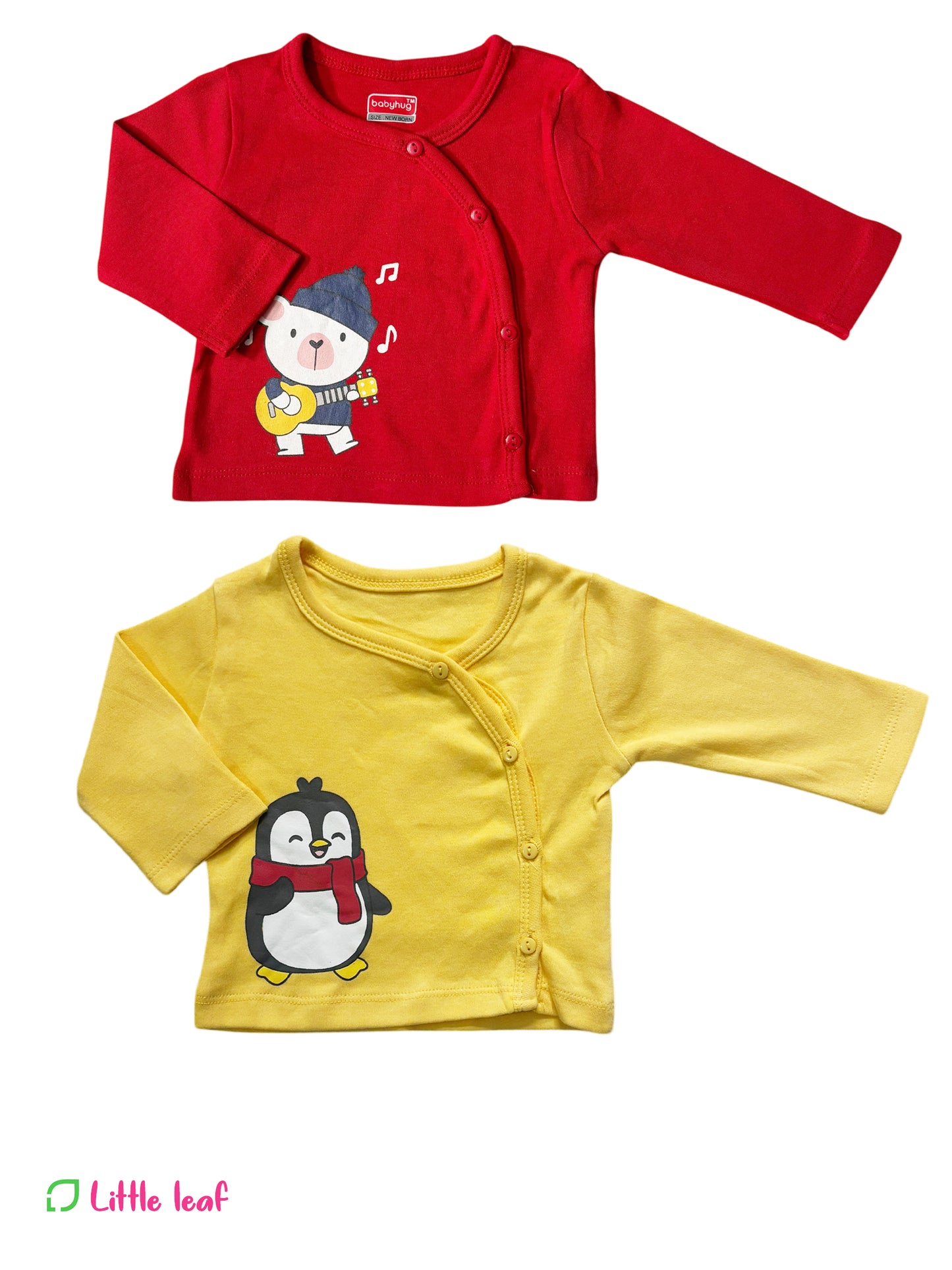 Yellow Red Cotton Jabla full Sleeve Combo Pack of 2