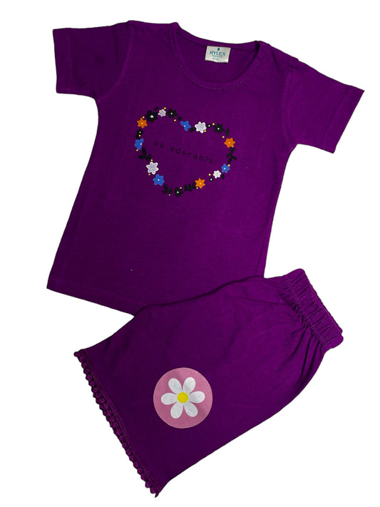 Girls Bermuda Adorable Shorts Set